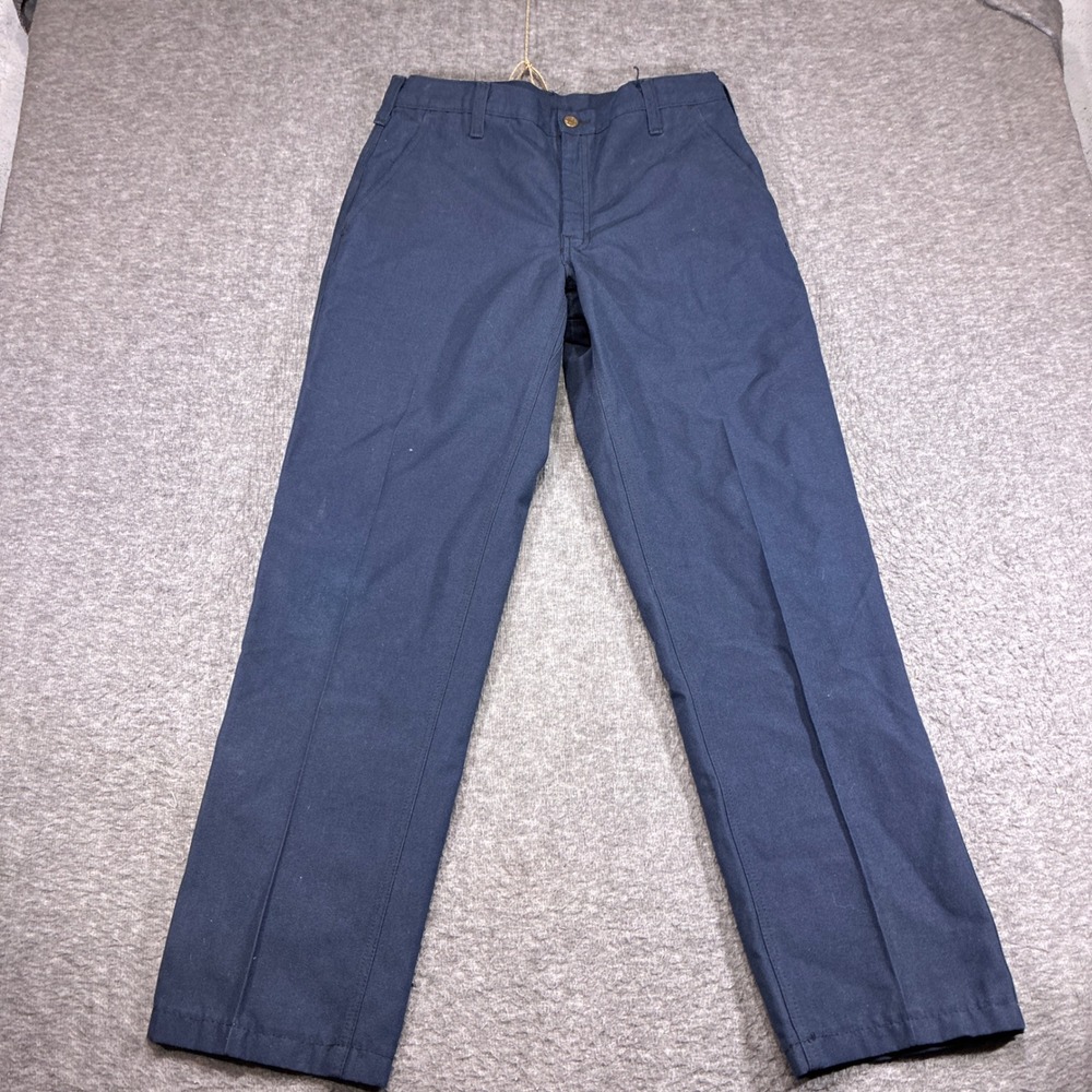 Workrite FR Work Pants Mens 32x30 Navy Blue Nomex Flame Resistant 402NX75MN - Picture 2 of 13